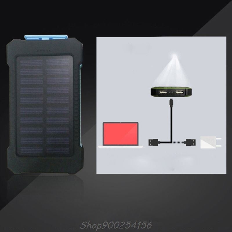 LED Dual USB Ports Solar Panel Power Bank Case Concise and vogue style Charger DIY Kits Box For Samsung Jy31 20