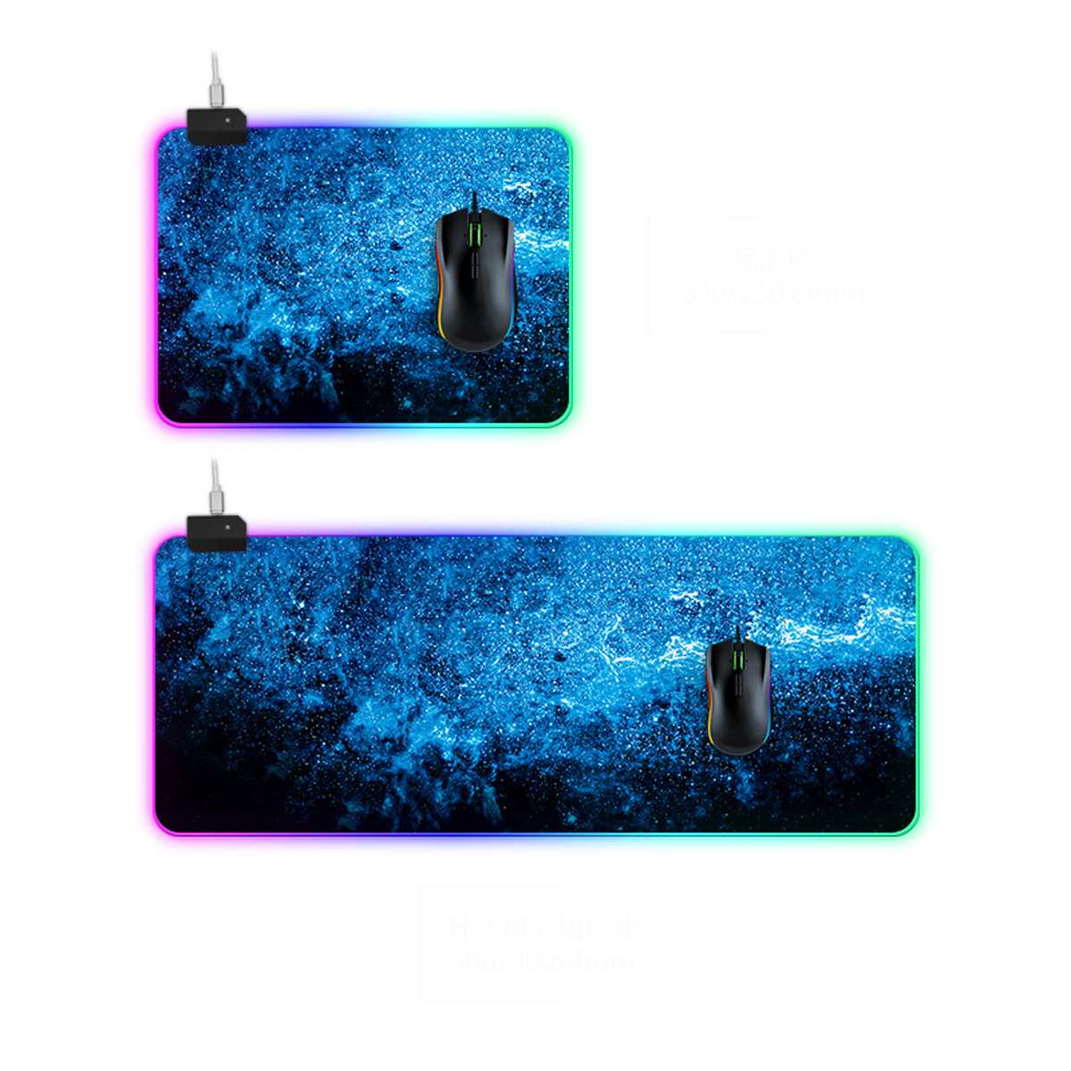 RGB Gaming Mouse Pad 400x900x4MM Colorful Luminous for PC Computer Desktop14 modes Colors LED Light Desk Mat Gaming Keyboard pad