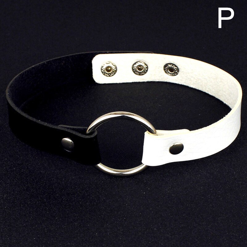 Heart Pendant PU Leather Choker Necklace Girls Punk Statement Jewelry Wedding Party Jewelry Accessories: P