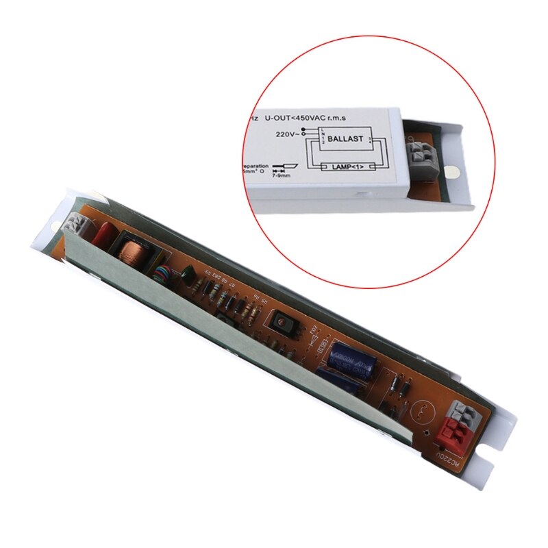 Balastro electrónico T8 de amplio voltaje, 220-240V CA, 36W, fluorescente, lastres de lámpara