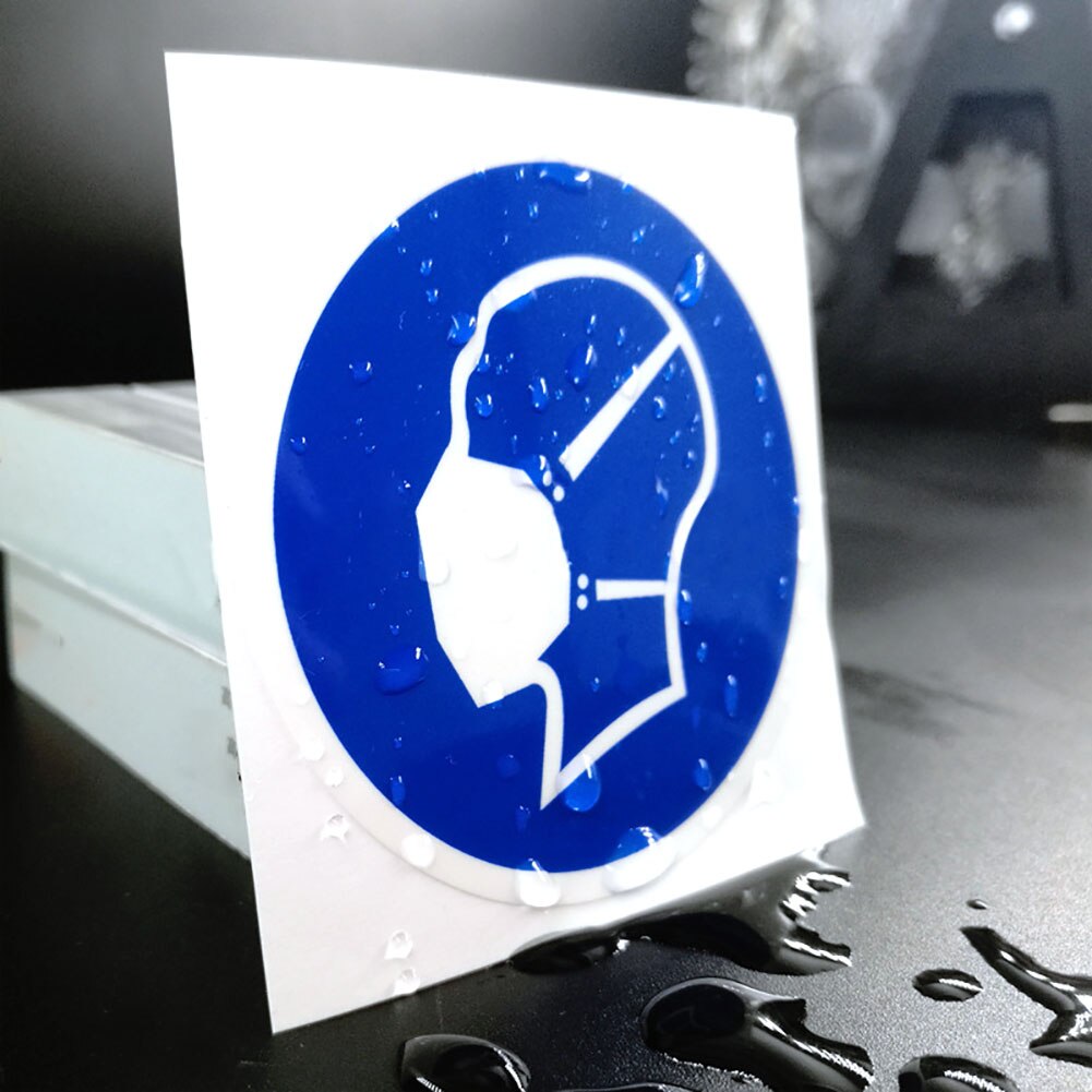 Wear A Face Mask Sign Sticker Decal for Walls Doors Windows