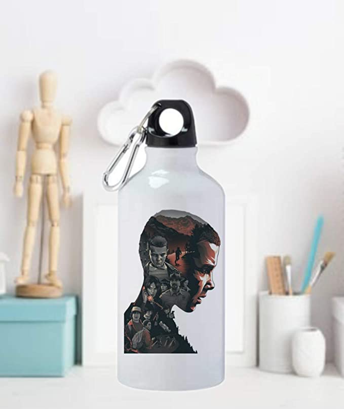 Botella de Agua extraño cosas termo Cantimplora para Llevar Bidón Botella de Aluminio