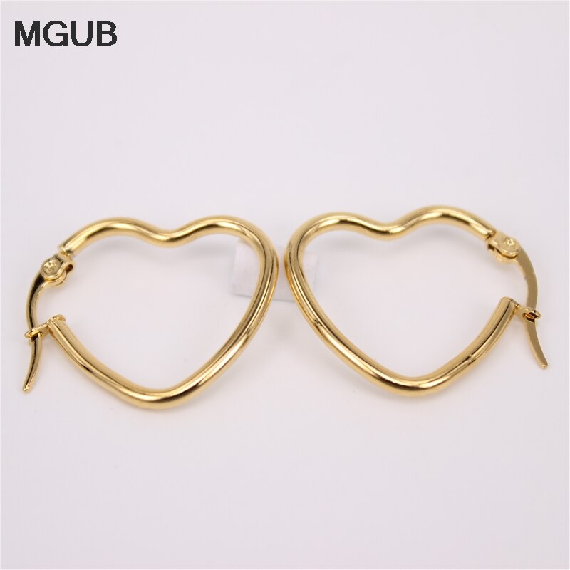 MGUB 25MM -55mm drut modelowany pozłacane kolczyki delikatna ręka polerowanie ze stali nierdzewnej lekkie mężczyźni i kobiety preferowane HX4