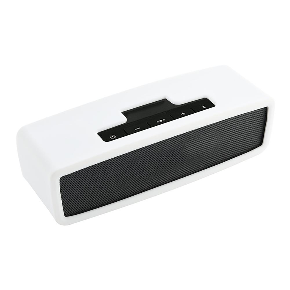 För bose sound link mini i/ii trådlös bluetooth-högtalare silikonskyddsfodral stötdämpande fallskyddshöljetillbehör: Vit