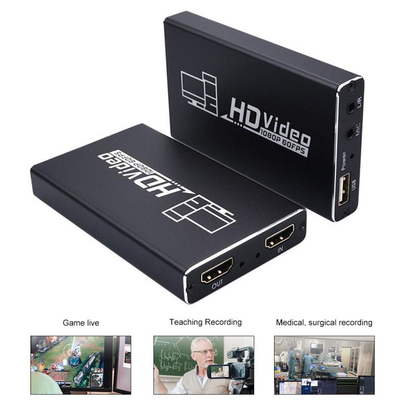 Usb 3.0 Hd Game Acquisitie Kaart 4 K 60Hz Input Hdmi Video Acquisitie Kaart Opname Doos + Usb 2.0 naar Hdmi Hd Video Capture Card
