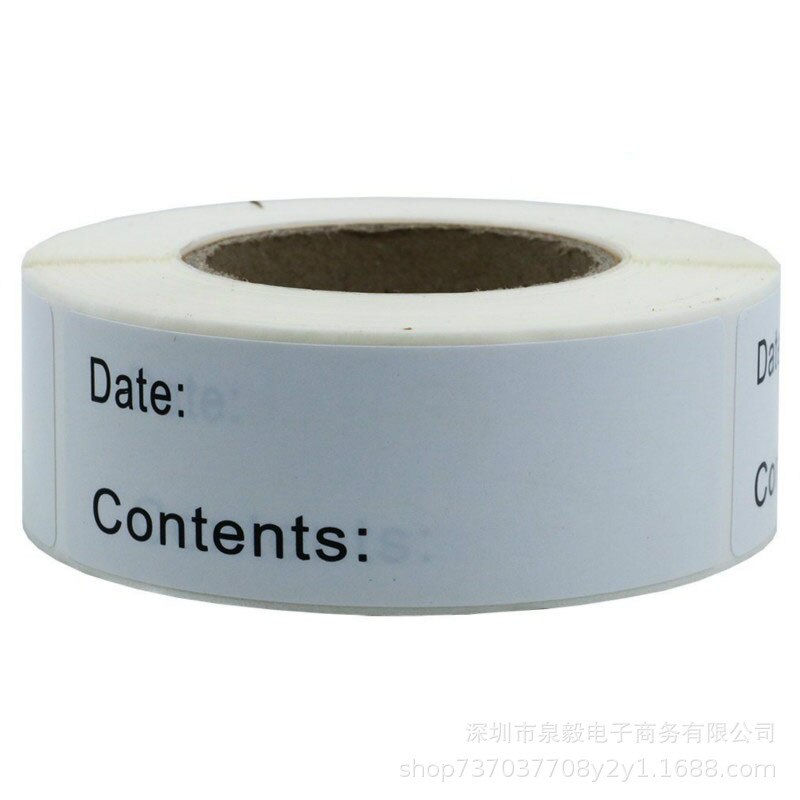 1 rol 125 stuks keukenstickers koelkast vriezer voedselbewaring datum inhoud etiketten voor container zak pot verpakking