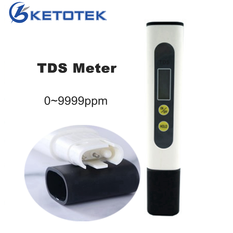 Digital TDS Meter Handheld Water Analyzer 0-9999ppm TDS Tester Thermometer Temperature Meter Filter