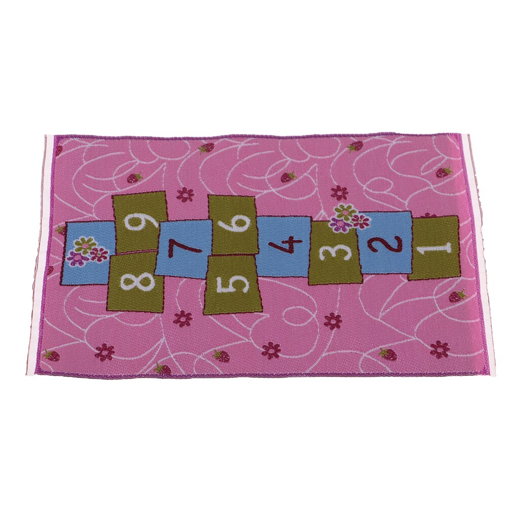 1/12 campana Tappeto Zona Tappetini per la Casa Delle Bambole Seduta della Camera Da Letto Del Bambino Decorazione Della Stanza