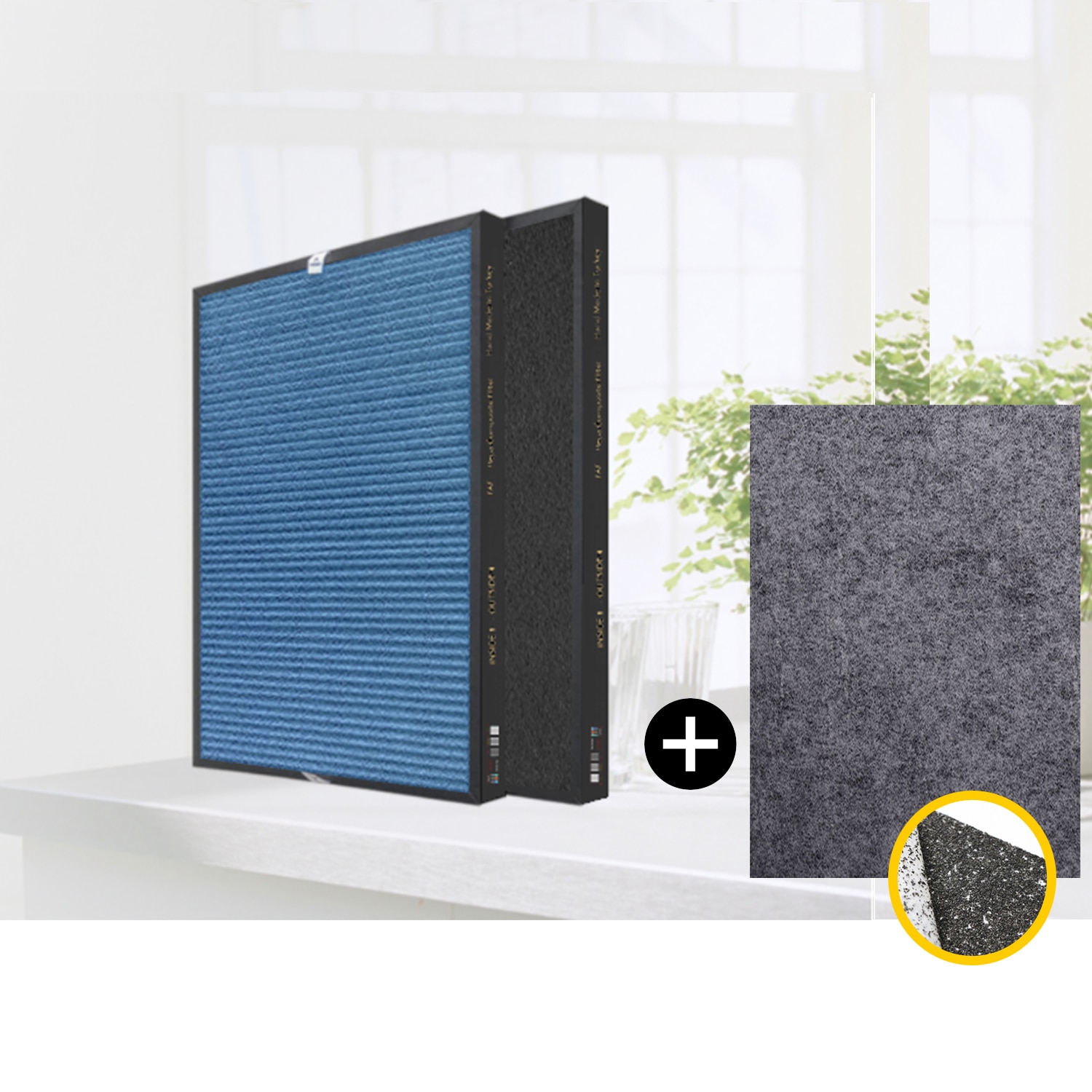 Rowenta PU2120 (XD6040) oczyszczacz powietrza kompatybilny filtr węglowy Hepa nowy filtr przeciwwirusowy srebrny jon ochronny