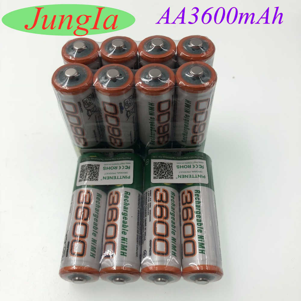 4/8/12 PCS 1.2V AA Rechargeable Battery 3600mAh NI-MH AA Replacement Battery For Toys Camera Microphone