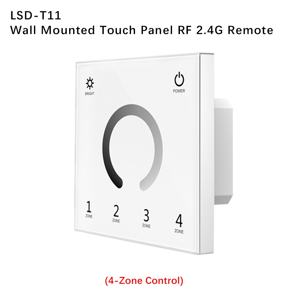 LED PWM bezprzewodowy RF ściemniacz 2.4G 4-strefa/bezprzewodowy pilot zdalnego sterowania DC12-24V regulacji jasności do taśmy LED: LSD-T11 ONLY