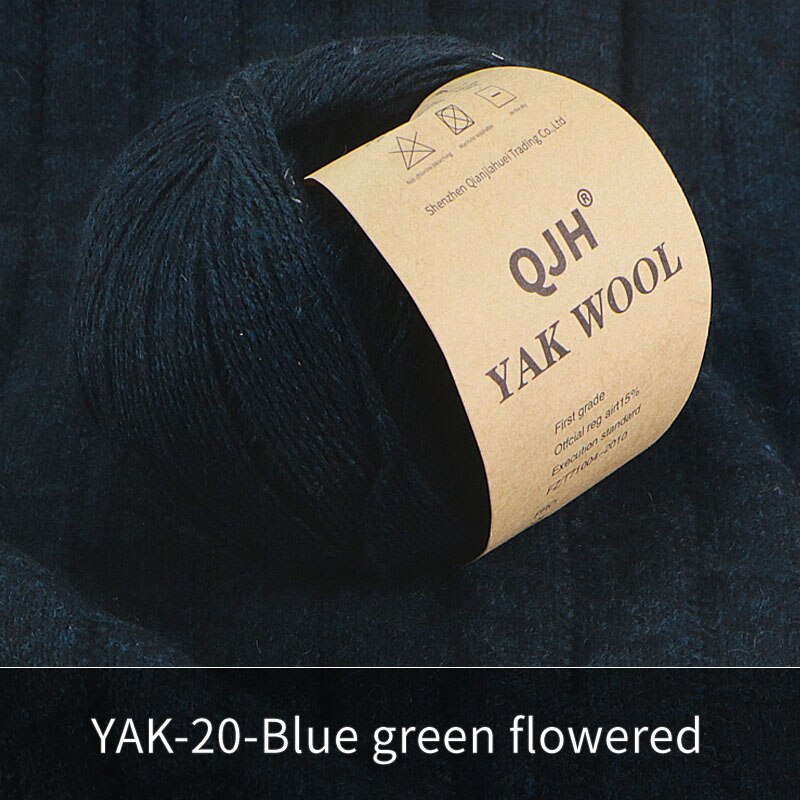 Undyed Natural Organic Mongolian Yak Wool Yarn For Hand knitting Crochet DIY Soft For Garments Baby Clothes: SKY BLUE