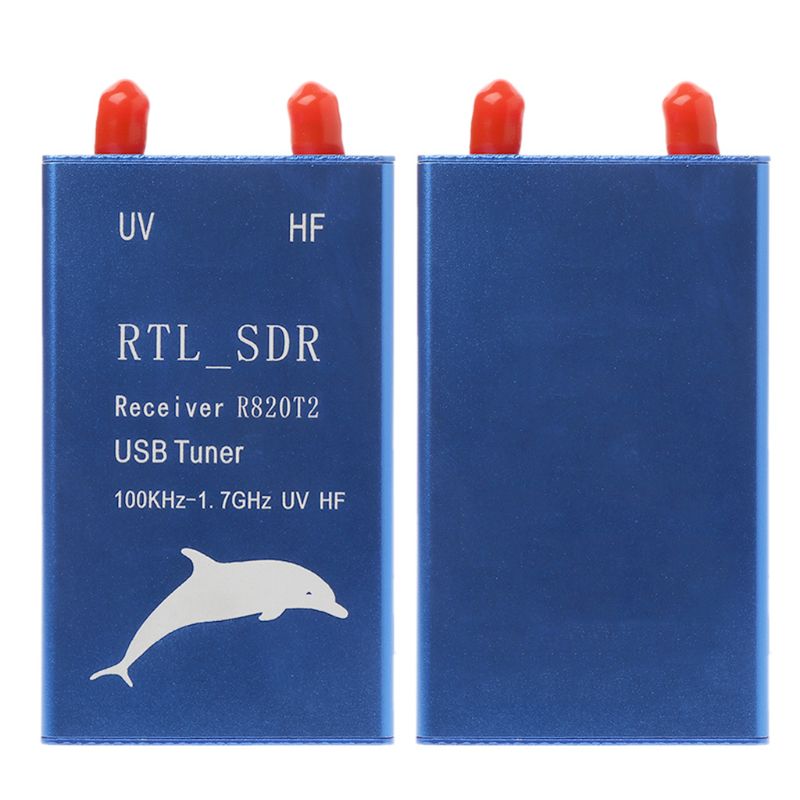 RTL2832U+R820T2 100KHz-1.7GHz UHF VHF HF RTL.SDR USB Blue Tuner Receiver AM FM Radio