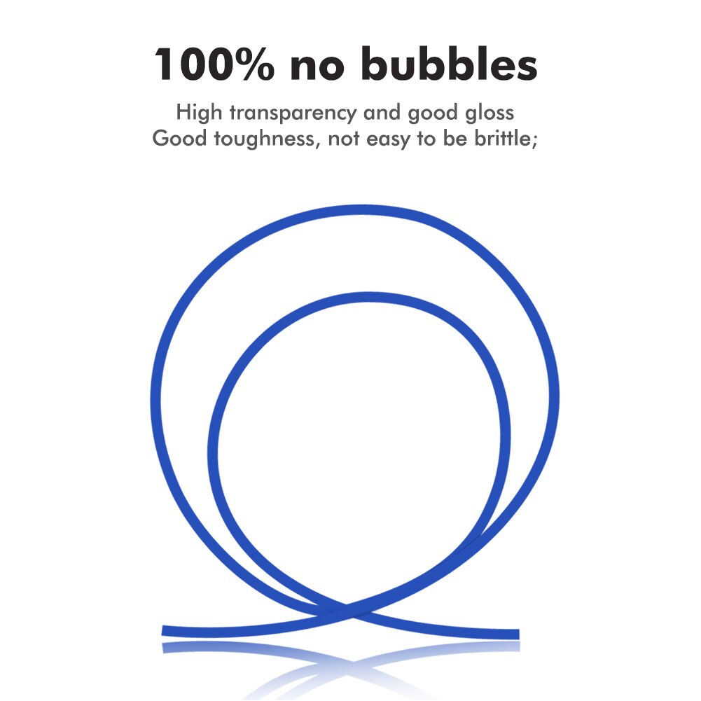 1.75mm petg-filament, het beste voor het printen van lampenhangers 100%  petg-filament zonder bubbels 3d printerfilament 1kg/2.2 lbs met spoel