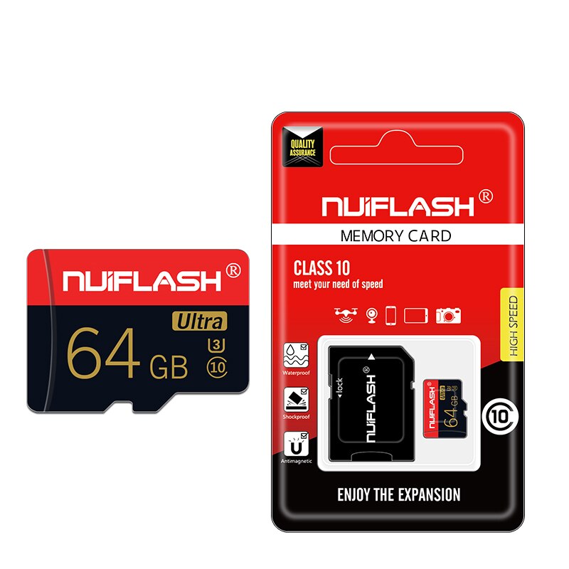 Nuiflash Memory Card 32 64 128 GB Micro SD 128GB 32GB 64GB 256GB 512GB Micro SD Card SD/TF Flash Card microSD carte for Phone