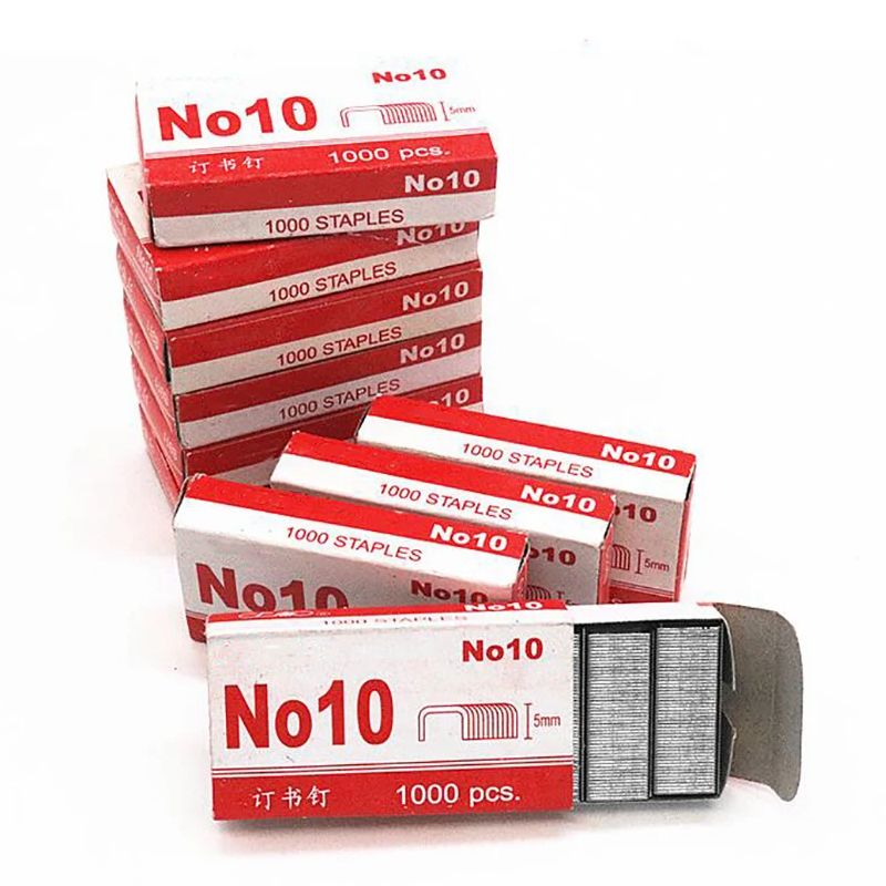 Standard Staples, Mini Paper Binding Staples No. 10 Staples, 5mm Height, 900 Per Box, for School Study Office Supplies