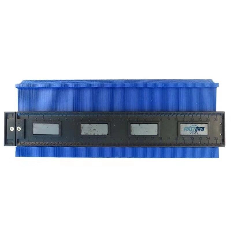 Plastic Profile Copy Gauge Contour Gauge Duplicator Standard 5/10" Width Wood Marking Tool For Special: Blue 10 inch