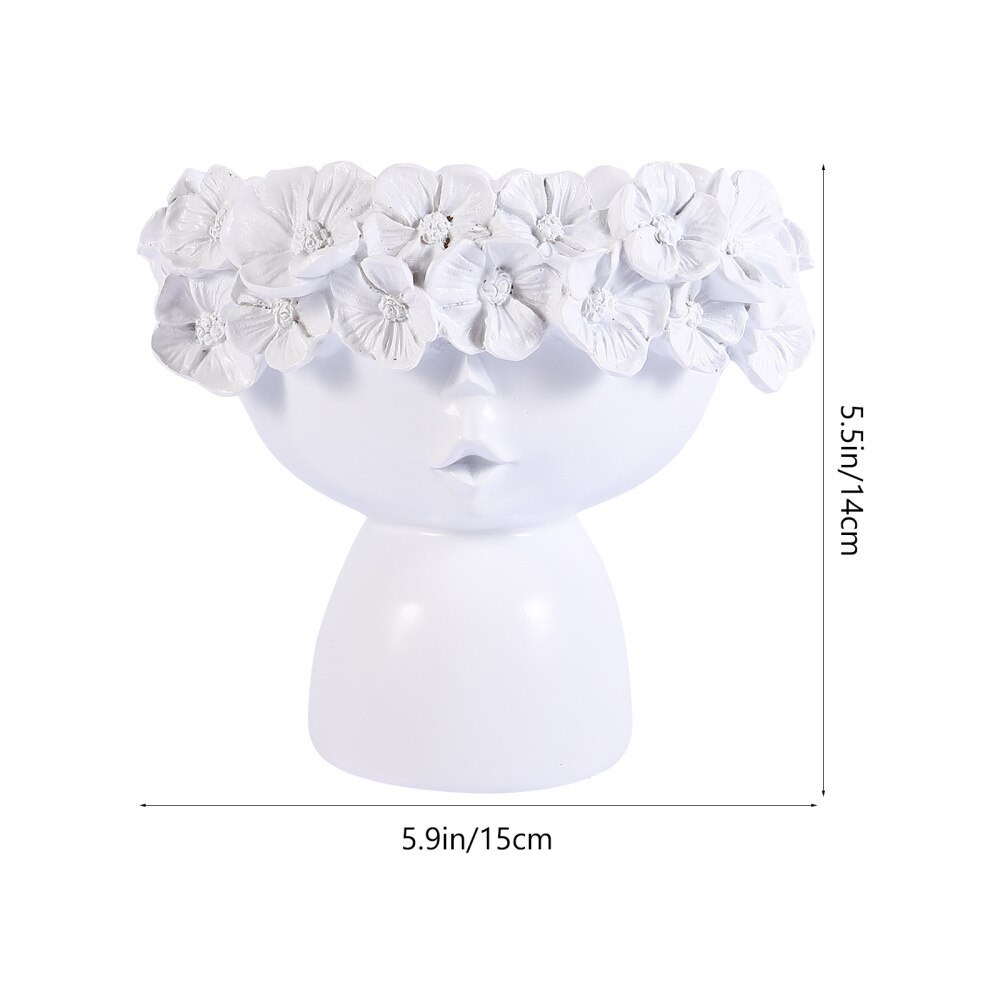 1Pc artystyczne doniczki żywe ozdoby robić pokoju kreatywny soczysty pojemnik biały