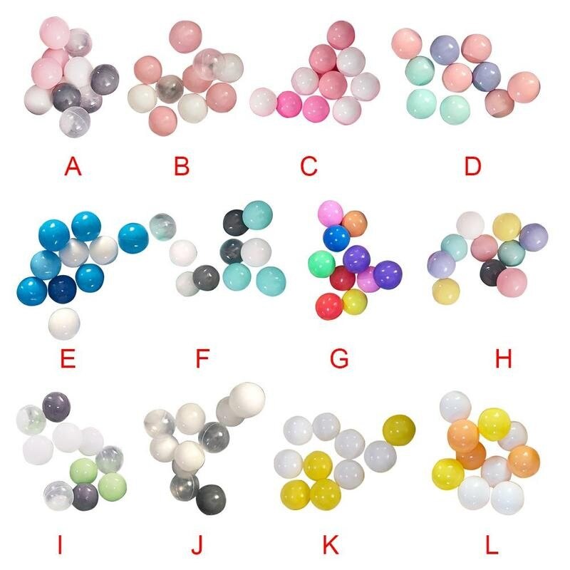 10pcs/lot Thickened Colorful Marine Ball Ocean Balls For Kids Swim Pit Toy Outdoor Fun Children's Playground Baby Ball Pool Toy