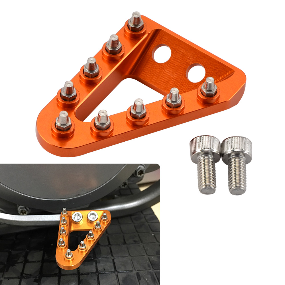Punta de placa de pedal de freno trasero CNC grande y ancha para KTM 125 150 200 250 300 350 450 500 EXC SX SXF XC XCW EXCF XCF