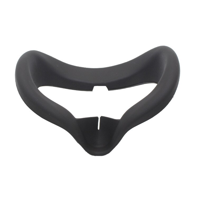 Augenmaskenüberzug für oculus quest 2 vr brille, silikon, schweißabweisend, auslaufsicher, lichtundurchlässig, zubehör für quest 2: Schwarz