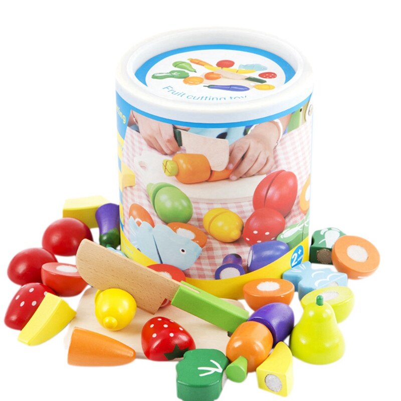 Fruit En Groenten Play Keuken Eten Voor Pretend Snijden Voedsel Speelgoed-Educatief Speeltoestel Met Speelgoed Mes, Snijplank