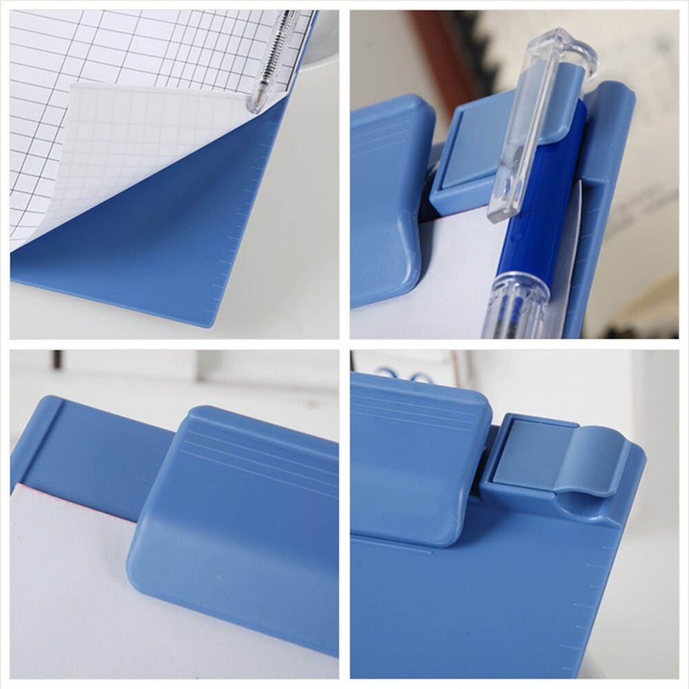 A5 Clipboard Profile Clip Hardboard Paper Holder Writing Folders for School Classrooms Office (Sky-blue)