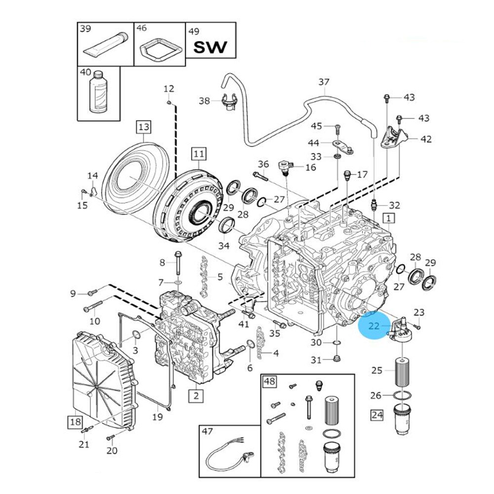 31256732 para Volvo para FordMPS6 caja de cambios automática Powershift aceite caja de cambios filtro cubierta soporte de filtro hidráulico