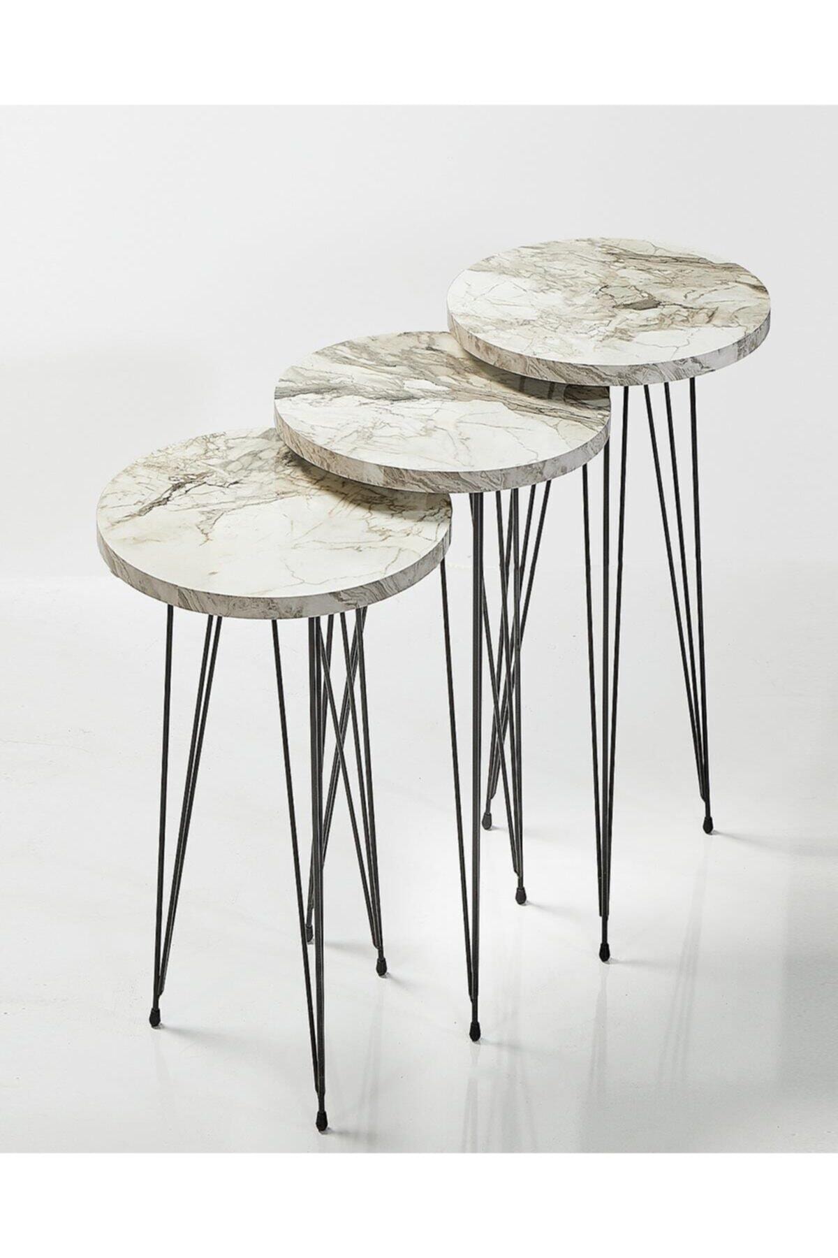 3 pièces table basse bois moderne canapé table d'appoint meubles de maison mignon salon chevet petite table ronde créative décor à la maison: green