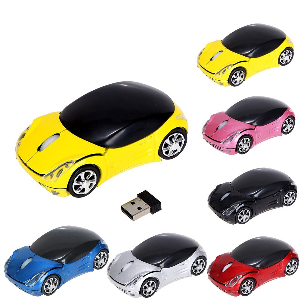 2.4Ghz 3-Bouton 1200DPI Souris Sans Fil Mignon De Forme De Voiture Sans Fil Souris Optique USB Sans Fil souris d'ordinateur portable d'ordinateur De Bureau