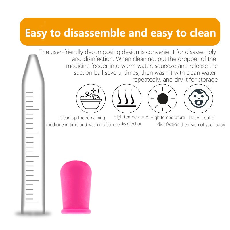 IMBABY 6pcs 5mL Children's Pipette Silicone Plastic Dropper Feeding Medicine Eye Ear Dropper School Children Laboratory Pipettes