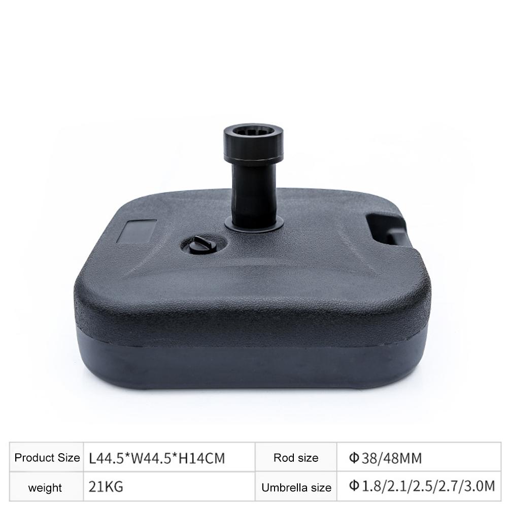 Umbrella Base Outdoor Parasol Stand Water Filled Patio Umbrella Square Base for Garden Poolside