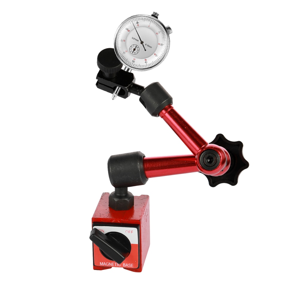 Mini Wasserdichte Hebelkraft Messuhr Stoßfest Magnetische Stand Basis Halfter Zifferblatt Prüfung Komparator Für Ausrügestochen Kalibrierung