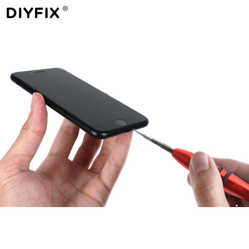 DIYFIX P2 0.8 Pentalobe Magnetische Schroevendraaier voor Apple iPhone X 8 7 6 s 6 5 s 5 Onderste Ster schroeven Open Reparatie Tool