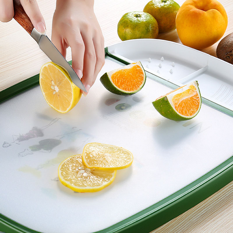 Kitchen Rectangular Meat chopping board Plastic Vegetable Fruits Cutting Board Food Cutting Board Non-slip Chopping Blocks