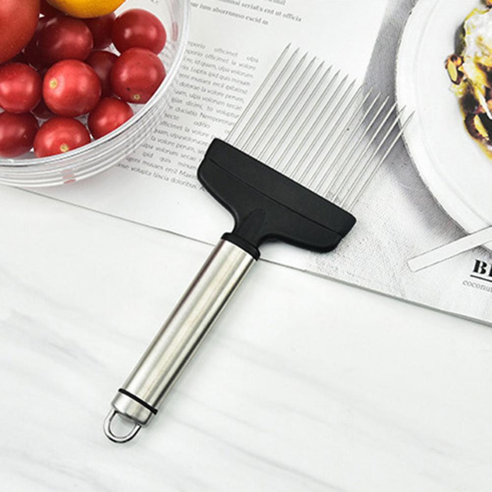 Innovative Vegetable Slicer Stainless Steel Large Handle Anti-rust Portable Multi-use Manual Onion Slicer Cutter Durable Supplie