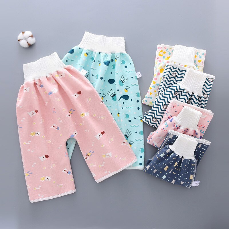 Comfy Baby Luier Rok Zuigeling Training Broek Kids Absorberende Nappy Shorts Rok Lekvrije Slapen Bed Potje Trainining