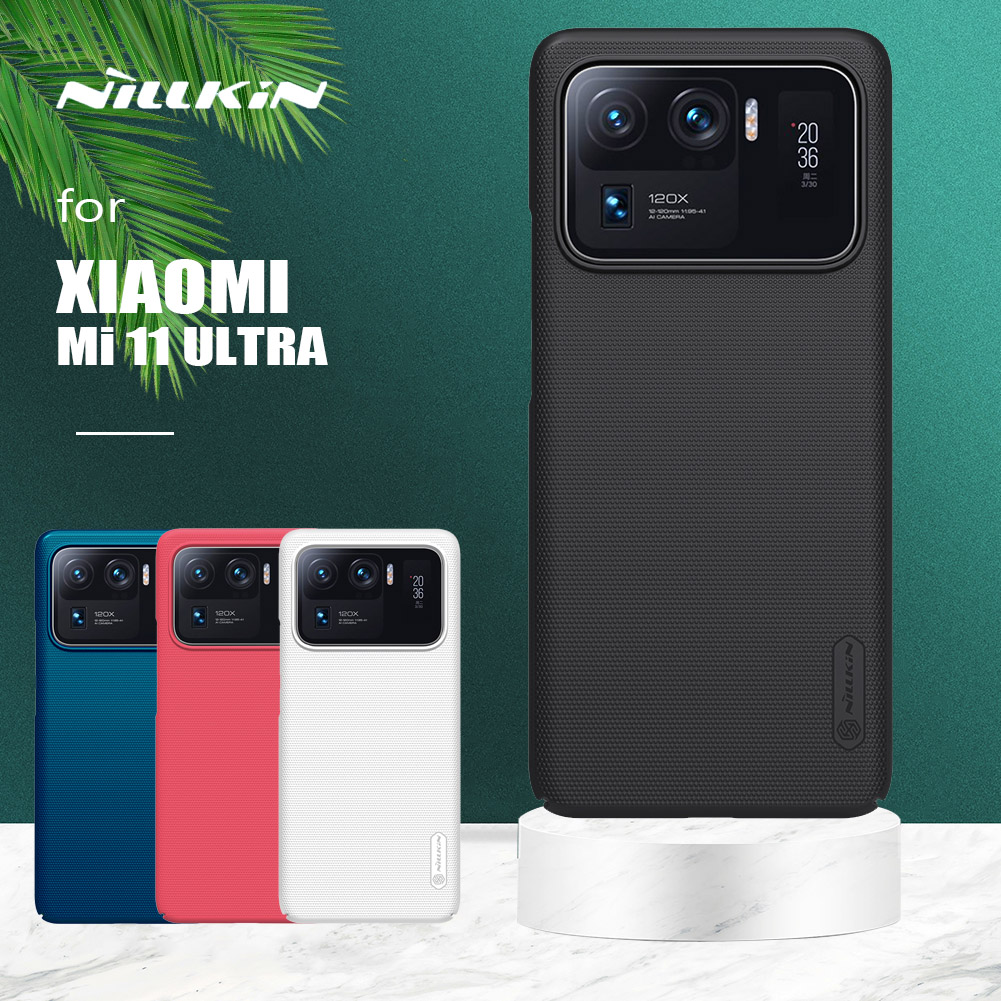Voor Xiaomi Mi 11 Ultra Case Nillkin Super Frosted Shield Hard Matte Ultradunne Cover Case voor Xiaomi Mi 11 Mi 11 Ultra Case