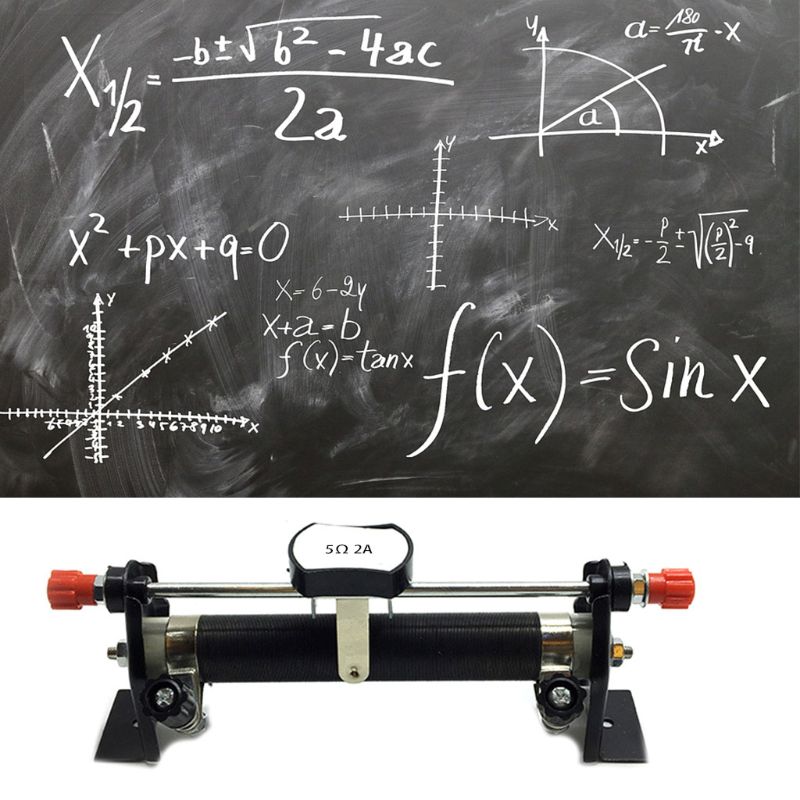 Scientific Laboratory 5/10/20/50/200 Ohms Slide Rheostat Physical Electrical