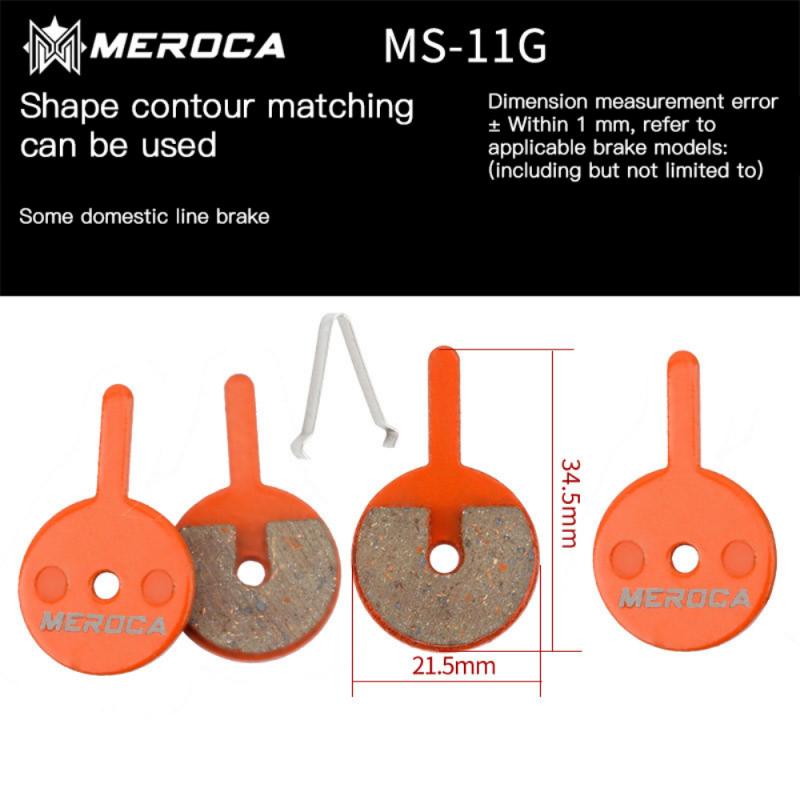Pastillas de freno de bicicleta para BB5 M355 XT M446, piezas de bicicleta de montaña, pastillas de freno de disco orgánico de resina para ciclismo de carretera: MS-11G