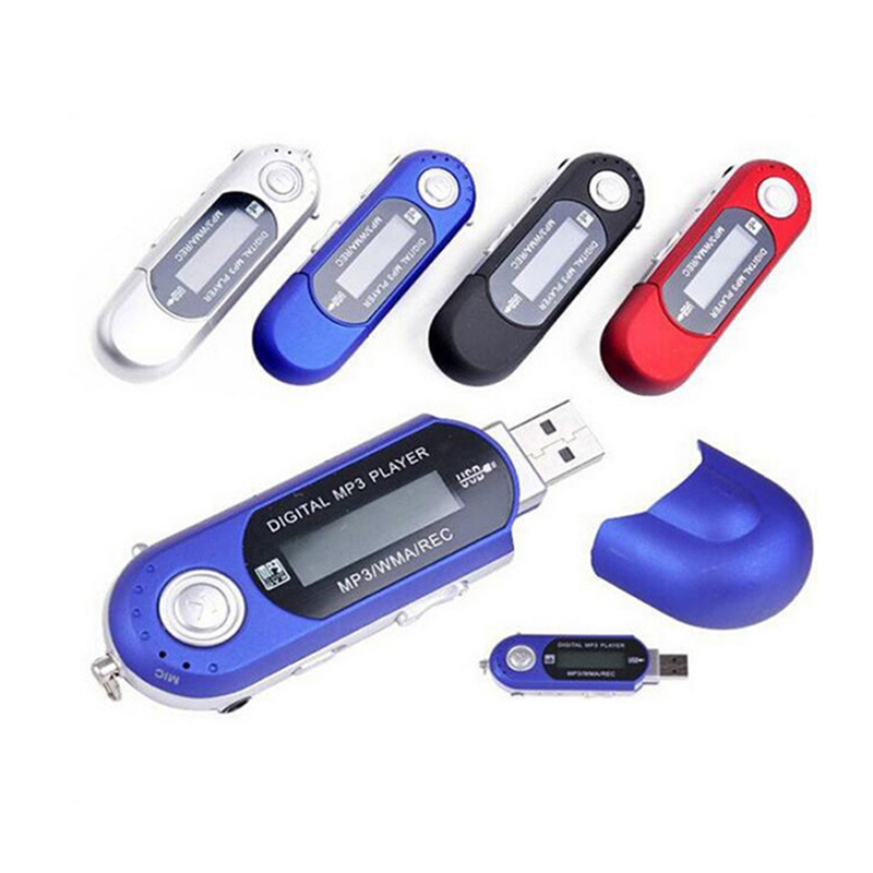 Populaire Leuke MP3 TF Card Spelers USB 2.0 Flash Memory Stick LCD Memory Stick Mini Sport MP3 Muziek Speler met FM Radio