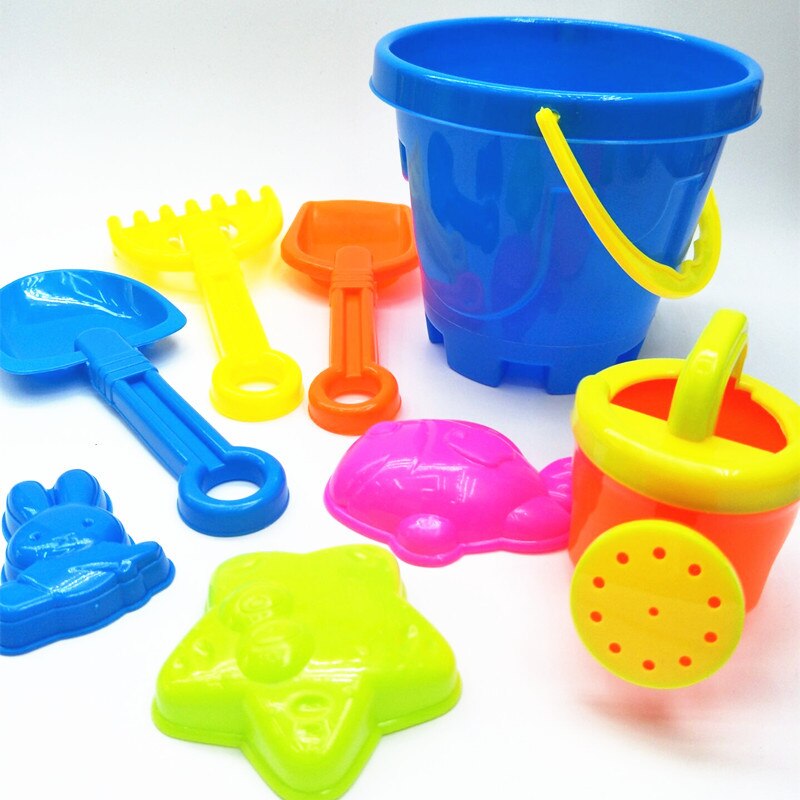 seau de plage jouets pour enfants 8 pièces plage jouets ensemble sablier pelle râteau ont bonne jouets de plein air pour enfants