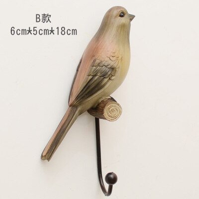 Vidric 3D Animal hooks Clothes hooks bedroom/bar hook robe hook wall hanging Bird hooks Key hanger: B