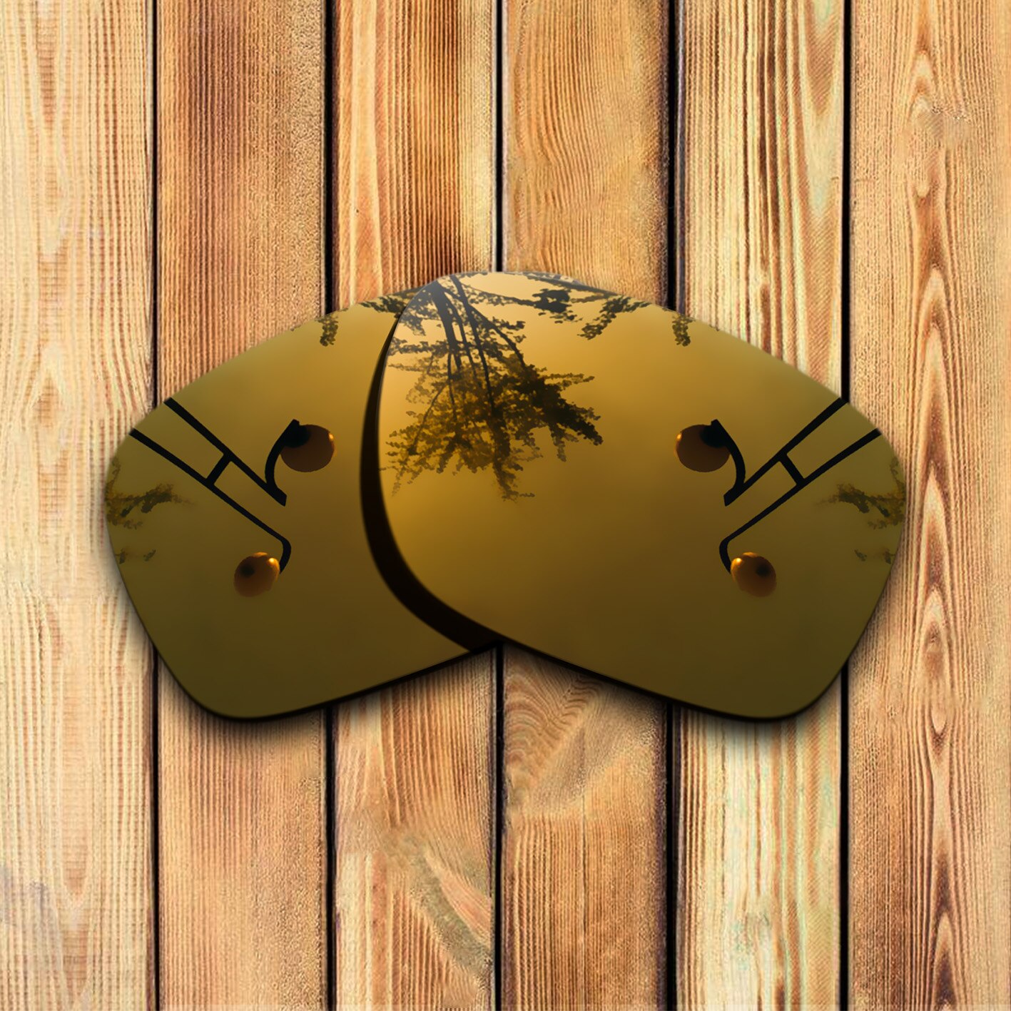 100% Precies Gesneden Gepolariseerde Vervanging Lenzen Voor Arnette Witch Doctor Sunglass-Vele Kleuren: Copper Mirrored