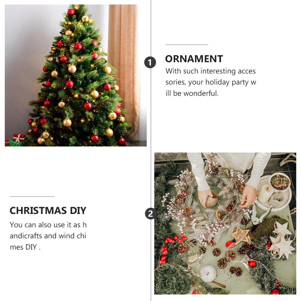 2pz in Ottone di Apertura Corno Campane Campana di Rame Pendenti con Gemme E Perle FAI DA TE Vento Carillon Accessori