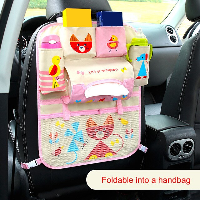 Baby Auto Cartoon Auto Seat Terug Storage Hang Bag Organizer Auto-Styling Product Opruimen Baby Care Interieur Achterbank protector: Classic 4