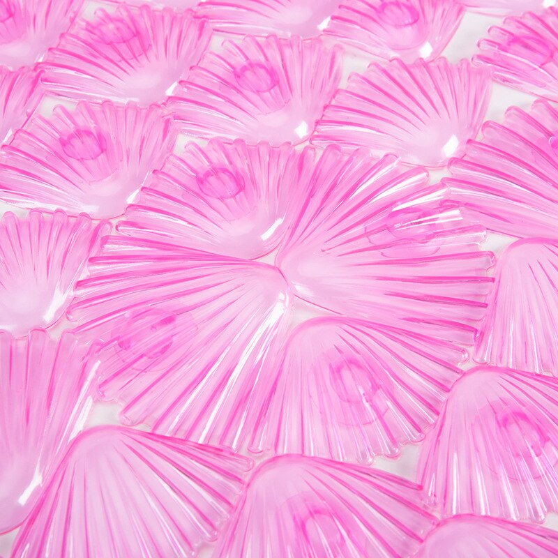 Transparent färg 38cm*68cm badrum halkfri badmatta mjuk fotmassage pad anti-mögel dörrmatta tvättbar badkar duschmatta