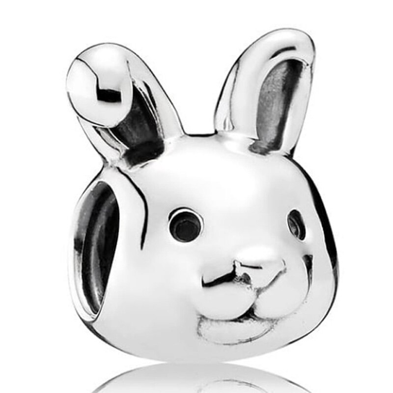 Moda a céu aberto sol estrelas & lua notável coelho carrinho de bebê charme 925 prata esterlina contas caber pulseira jóias diy: 10