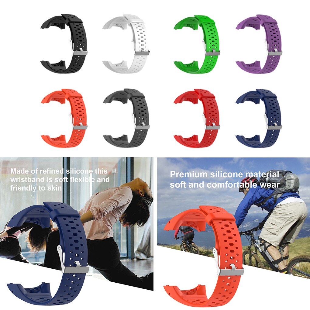 Bracelet en Silicone respirant pour M400 M430 montre intelligente Bracelet de montre Bracelet de remplacement pour Polar M400 M430 GPS