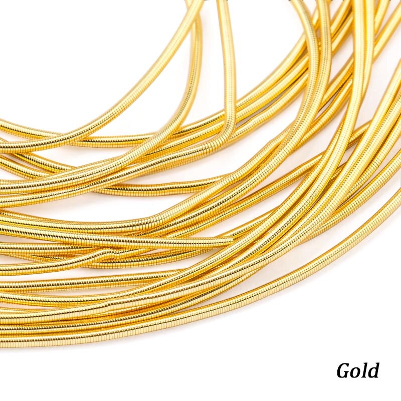 Qiao sytillbehör delar, ihåliga linjer broderi märkesmatta, koppartråd, avancerat handgjorda, smycken tillbehör, ca 10g/ lots: Guld-